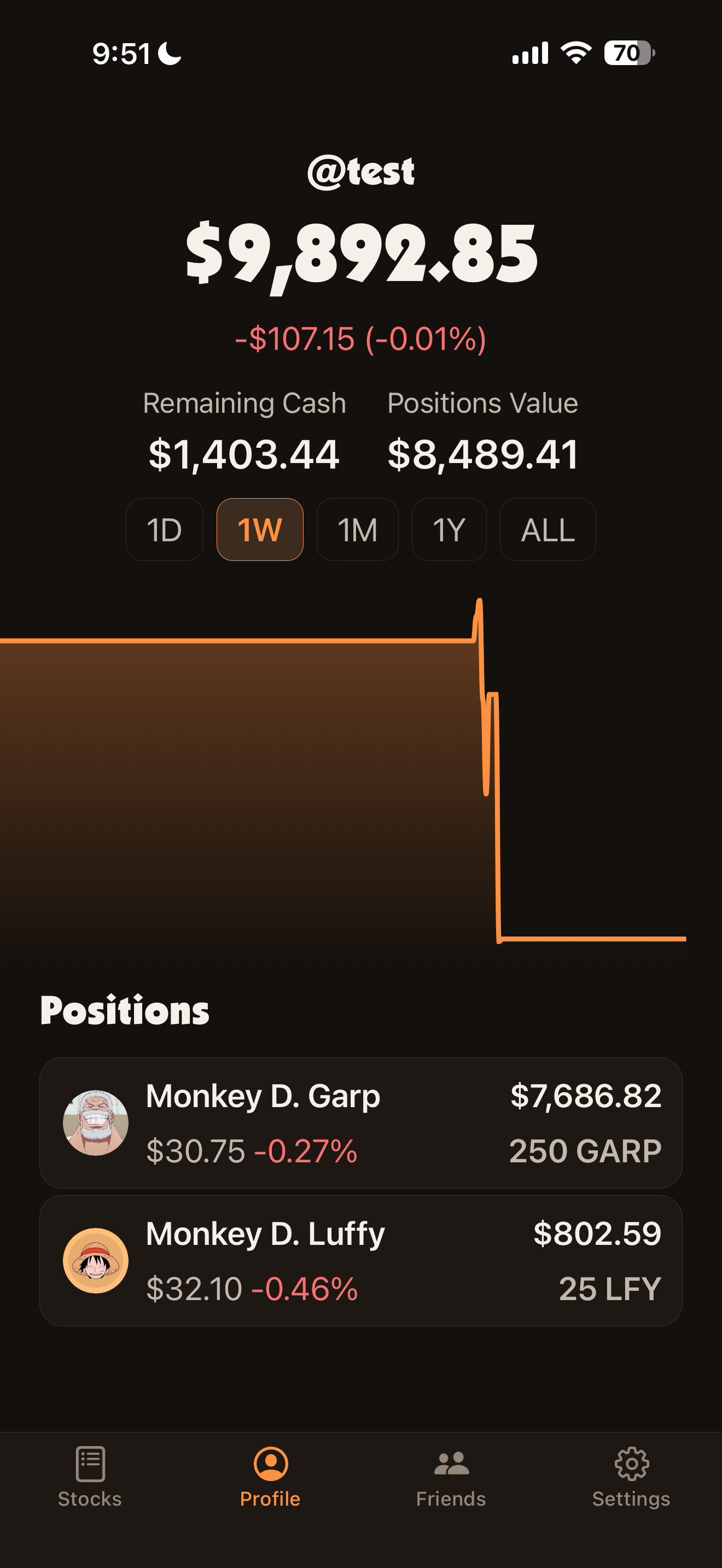 ShonenBet matchup screen